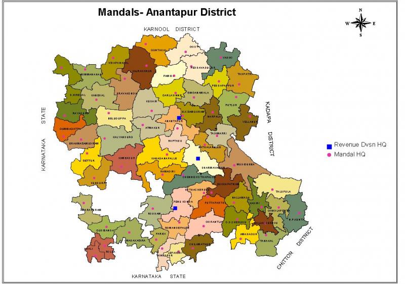 Ananthapuramu District Map